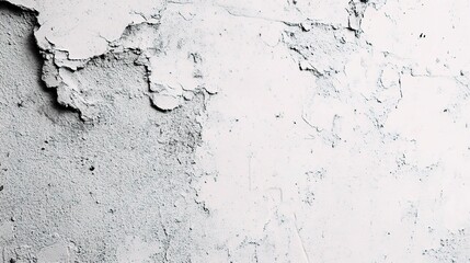 Obraz premium Textured White Wall with Cracked and Peeling Paint Detail