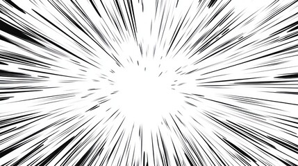 Fototapeta premium A blurry image of a white background with a black line in the middle. The line is a circle with a black dot in the center