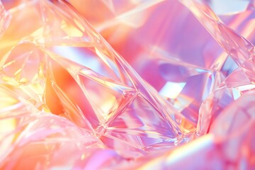 Abstract prism light rainbow reflection background with vibrant holographic pastel colors, creating stunning and dreamy visual effect, digital art, fashion design, shiny flare glossy texture