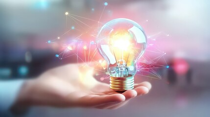 Hand-drawn light bulb, symbolizing business ideas and innovation.