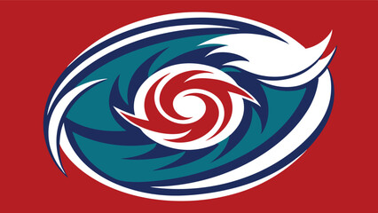 Obraz premium Dynamic vector illustration of a swirling pattern with vibrant colors representing movement and energy in a bold design