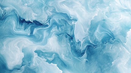 Obraz premium Abstract Blue Swirl Pattern with Clouds and Fluid Motion Effects
