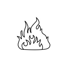 outline fire icon