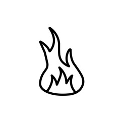 outline fire icon