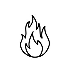 outline fire icon