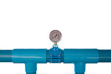 Pressure gauge meter on transparent background (PNG File)