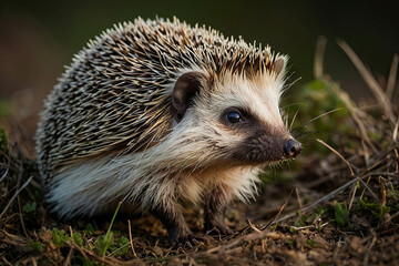 Fototapeta premium A happy hedgehog