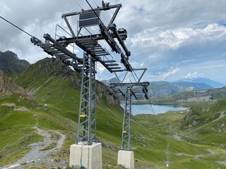 Chairlift Erzegg Distelboden-Erzeg or Sesselbahn Distelboden-Erzegg, Melchsee-Frutt - Canton of...