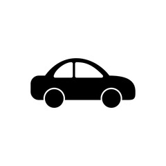 Fototapeta premium Car icon vector. car sign and symbol. small sedan