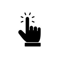 Hand cursor icon vector. cursor sign and symbol. hand cursor icon clik