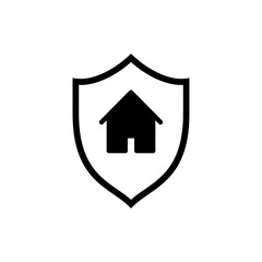 Fototapeta premium house insurance icon vector. house protection sign and symbol