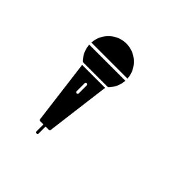 Microphone icon vector. karaoke sign and symbol