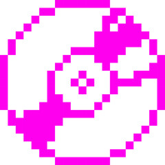 Fototapeta premium Acid Neon PC Disc Pixel Art