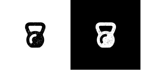 kettlebell logo vector.Symbol icon Vector Design Template.illustration