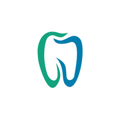 Obraz premium abstract tooth for dentist clinic logo design