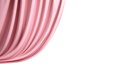 Glitter Pink Curtains Unveiling Grand Opening Stage on Transparent Background