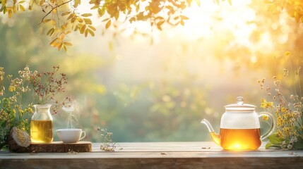 Siamrat traditional african-inspired tea ceremony in a cozy garden setting capturing serenity and connection with nature at sunset