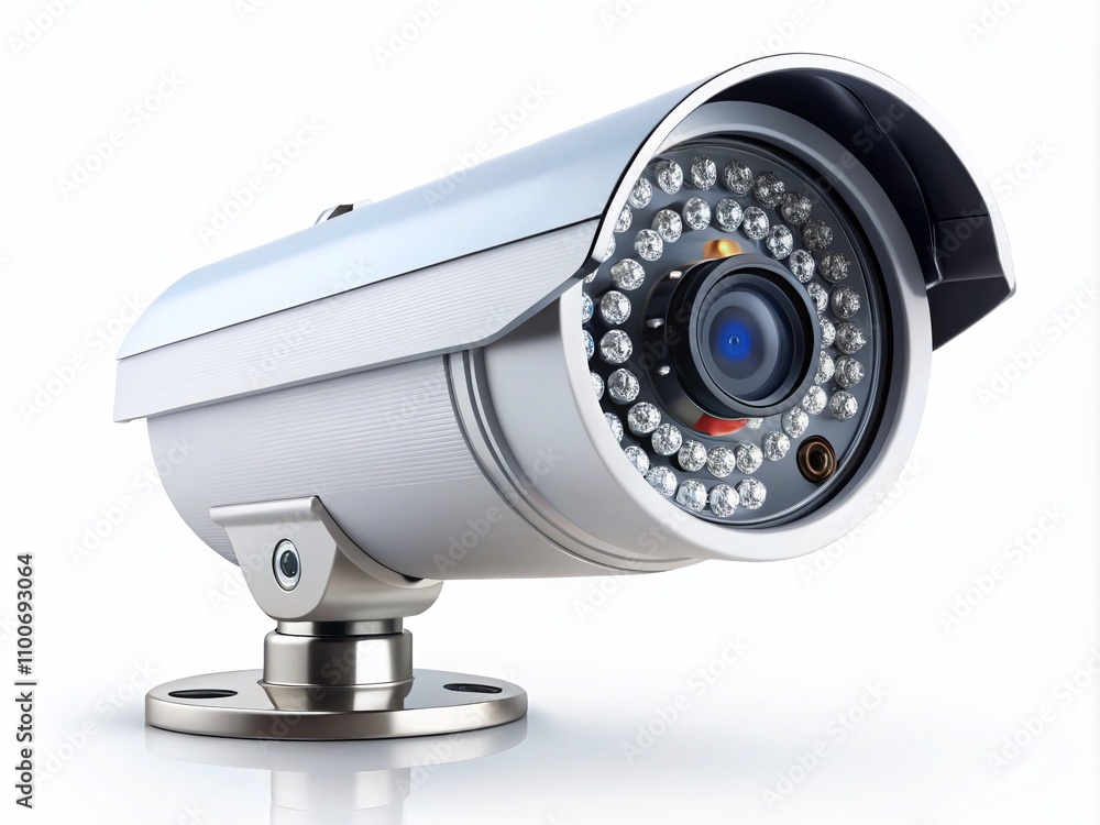 Aufkleber isolated security camera on a clean background for home and business surveillance, emphasizing safet