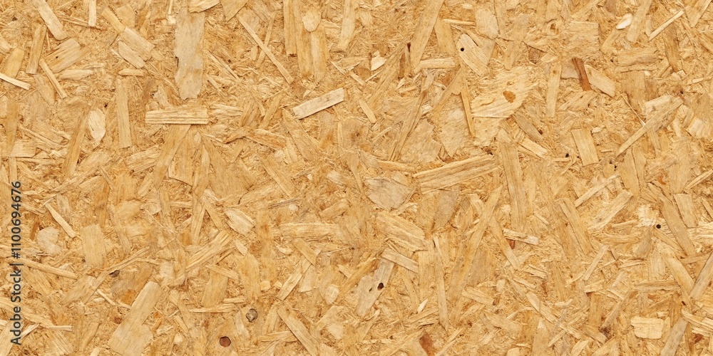Poster light brown compressed wood particle board texture - tileable fiberboard backdrop for design and 3d 