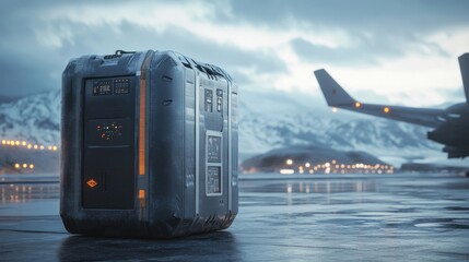 Fototapeta premium Battery for aerospace applications, designed for high altitudes and durability