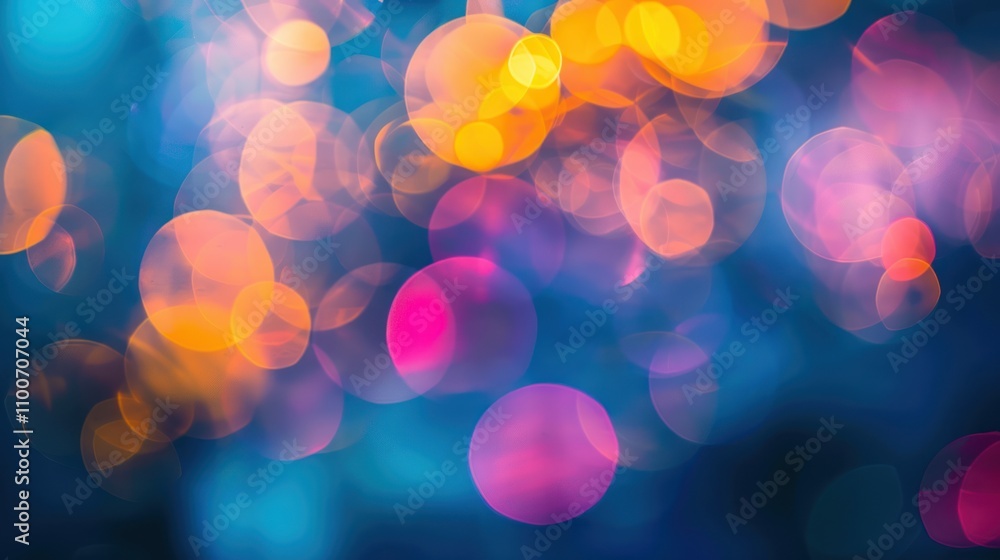 Poster ai-generated abstract blurred art, blending machine learning with creative design telephoto lens sum