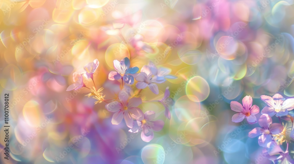 Aufkleber blurred abstract texture with a holographic effect, adding a touch of iridescence telephoto lens sum