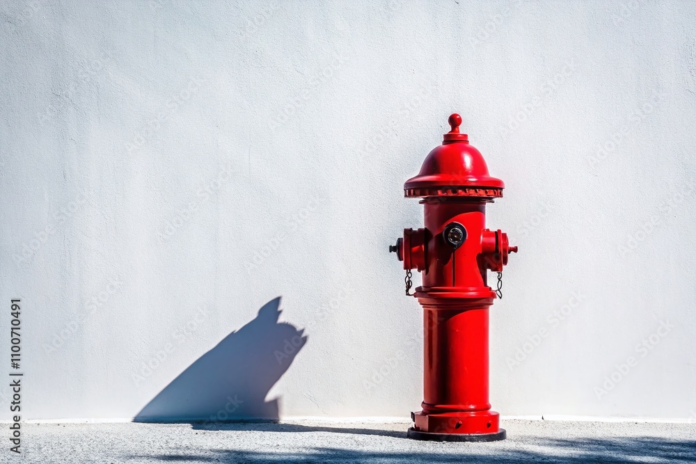 Aufkleber minimalist fire hydrant design for modern web and mobile applications featuring a black silhouette o