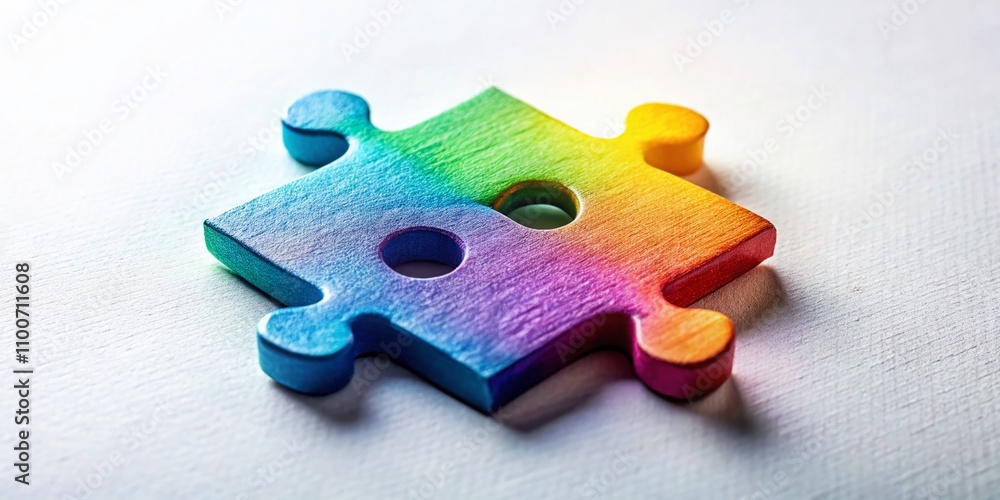 Poster minimalist jigsaw puzzle design for creative projects and educational materials, featuring a clean a