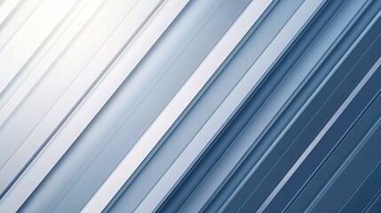 Fototapeta premium Abstract Blue and White Diagonal Lines in Soft Gradient Design