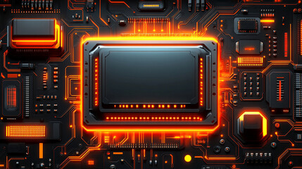 Fototapeta premium dynamic digital background featuring abstract geometric patterns and vibrant colors, symbolizing modern technology and innovation in a visually stimulating way