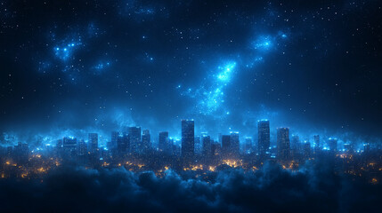 night circuit city background with vibrant neon lights, glowing lines, and futuristic cityscape, symbolizing technology, innovation, and digital connectivity in a modern urban environment