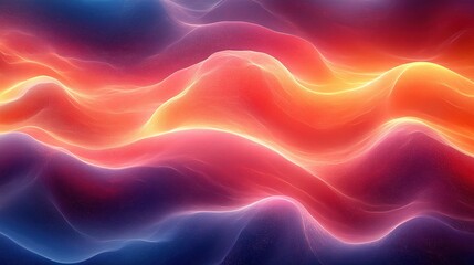 Fototapeta premium Abstract Colorful Waves Digital Art Design
