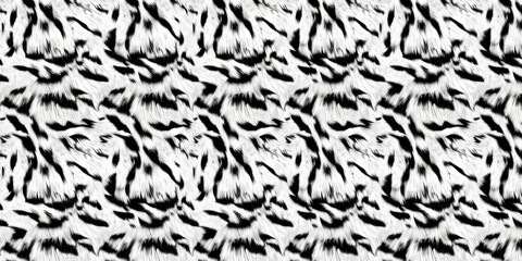 Sewing fabric with Bengal tiger fur texture pattern with seamless ...