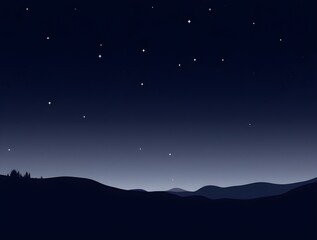 Naklejka premium abstract night sky with stars view background. Generative ai