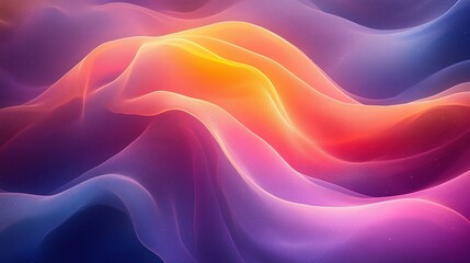 Fototapeta premium Abstract Colorful Waves Digital Art Background
