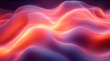 Obraz premium Abstract Pink and Orange Wave Background