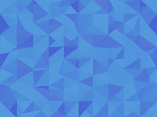 Geometric abstract triangle background in shades of blue and purple, pattern, background