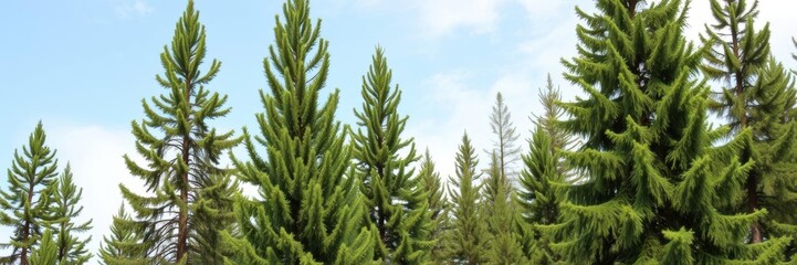 Tall American pine tree standing alone in a forest clearing, solitude, environment