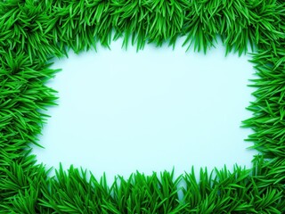 Top down view of vibrant green artificial grass background texture, synthetic, turf