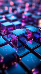 Fototapeta premium 3D Abstract Cube Background