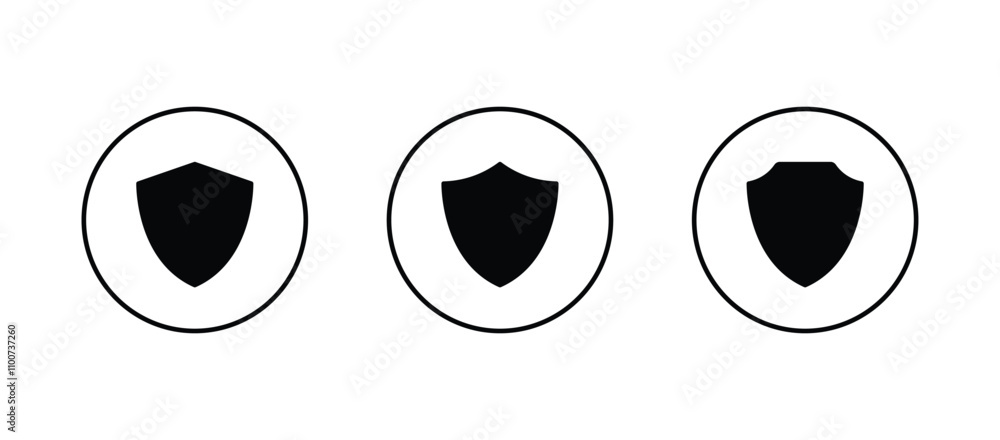 Poster shield icon vector. security symbol icon . shield with check mark icon