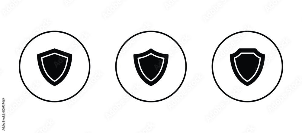 Poster shield icon vector. security symbol icon . shield with check mark icon
