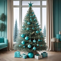 christmas tree with gifts