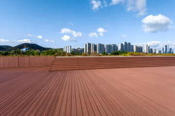view from the top of the hill