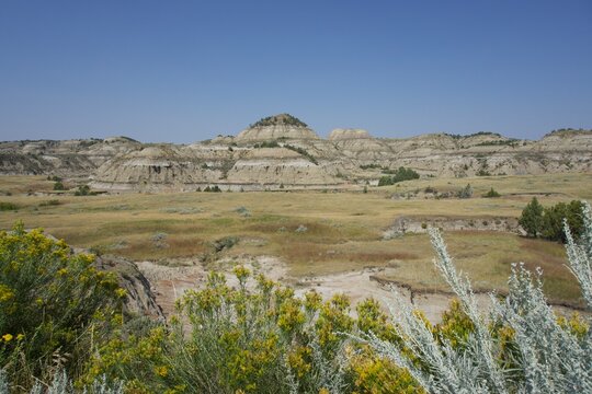 Landscape View of Theodore Roosevelt National Park
