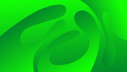 Obraz premium ABSTRACT BACKGROUND WITH GRADIENT SHAPES ELEGANT GREEN SMOOTH LIQUID COLORFUL DESIGN VECTOR TEMPLATE GOOD FOR MODERN WEBSITE, WALLPAPER, COVER DESIGN 