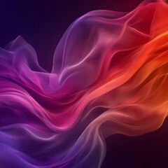 Obraz premium Abstract Purple Orange Wave Background Illustration