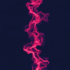 Obraz premium Abstract pink smoke swirls on dark background.