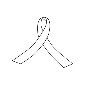 recommend clip art: Campaign Blood donation ribbon icon Outline blood donation ribbon vector icon for web design