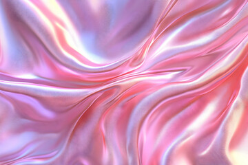 Obraz premium Pink Iridescent Silk Drapes Gracefully